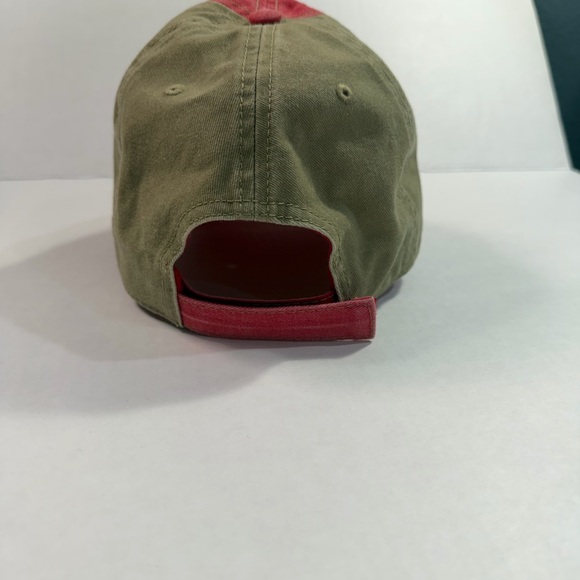 Portland, OR Outdoor Tradition Dad Hat, Faded Red / Khaki - Picture 3 of 5